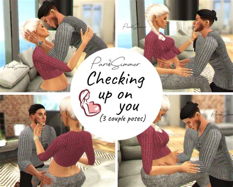 Sims 4 Cc Custom Content Pose Pack Checking Up On