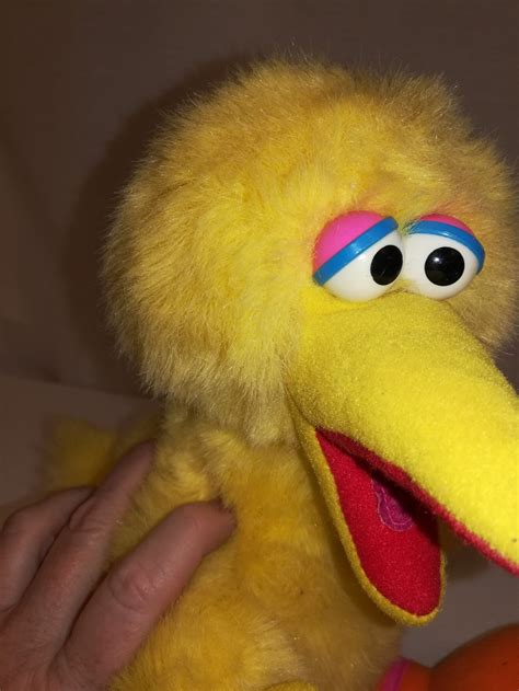 Vintage Sesame Street Big Bird Plush Toy 13in Playskool Etsy
