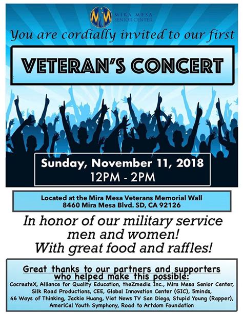 Join Us On Veterans Day Sunday Nov 11 Mira Mesa Center