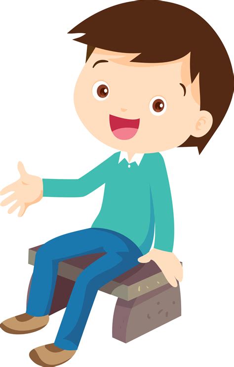Child Sitting Smiling Happy 24659419 Png