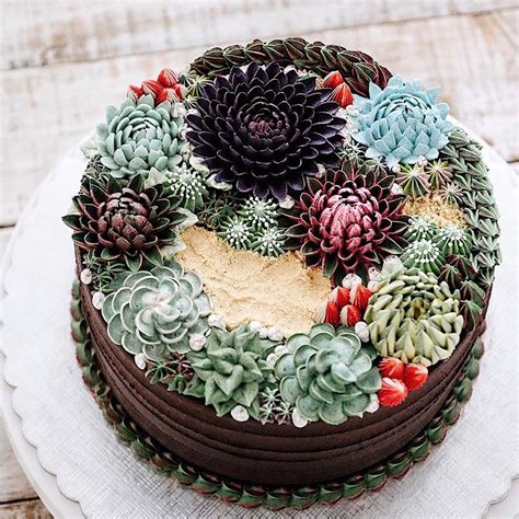 Wedding Cake Trend Terrarium And Succulent Wedding Cakes