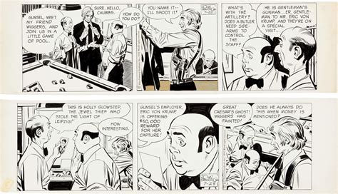 Rip Kirby John Prentice Daily Strip Original Art Artofit