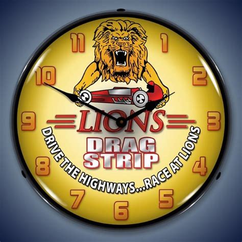Lions Drag Strip 14 Backlit Lighted Advertising Sign