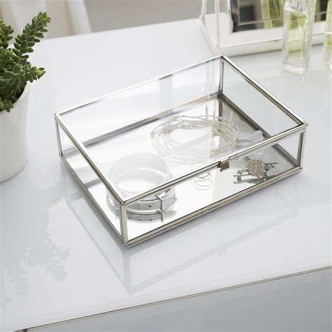 Large Glass Jewellery Box Decorative Accessories Home Accessories