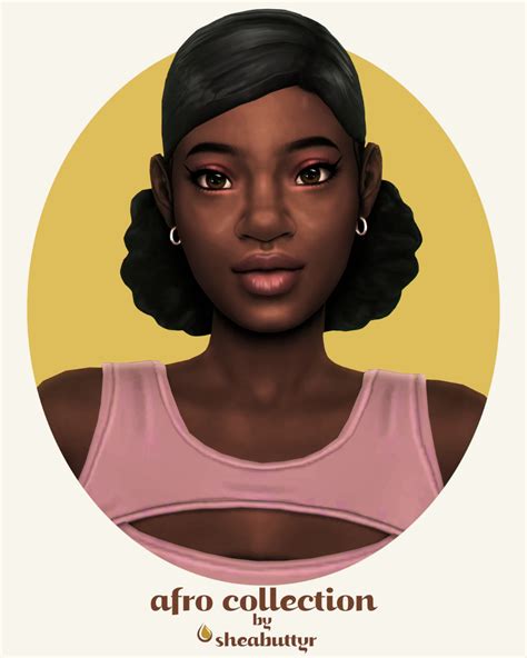 Afro Collectionhere Is A Revamp Of My Afro And Afro Hair Sims 4 Cc