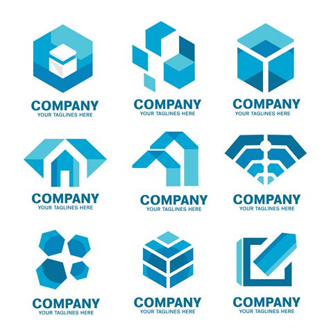 Colecci N De Iconos De Logotipo De Empresa Moderna Vector En
