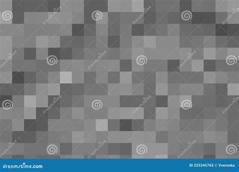 Abstract Pixel Gray Background Vector Geometric Texture Of Square Grey