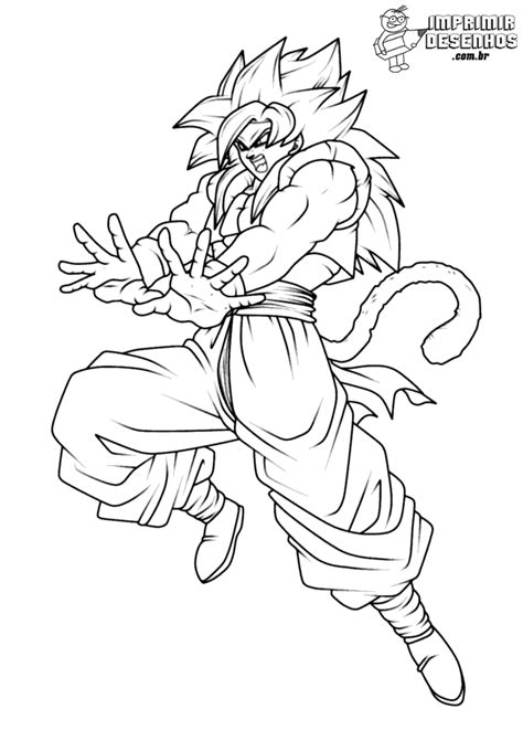 Gogeta Kamehameha Para Colorir Imprimir Desenhos