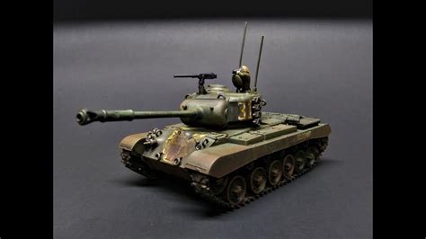 M46 Patton Tank Korean War 148 Scale Model Kit Build Review Atlantis