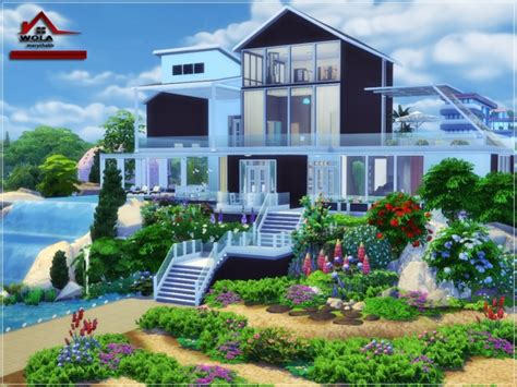 Wola Modern House No Cc By Marychabb At Tsr Sims 4 Updates
