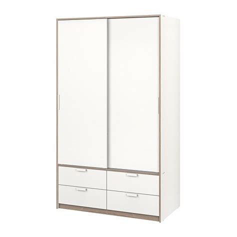 Ikea syvde open wardrobe white 31 5/8x48 1/2 704.395.73. TRYSIL Wardrobe w sliding doors/4 drawers - IKEA