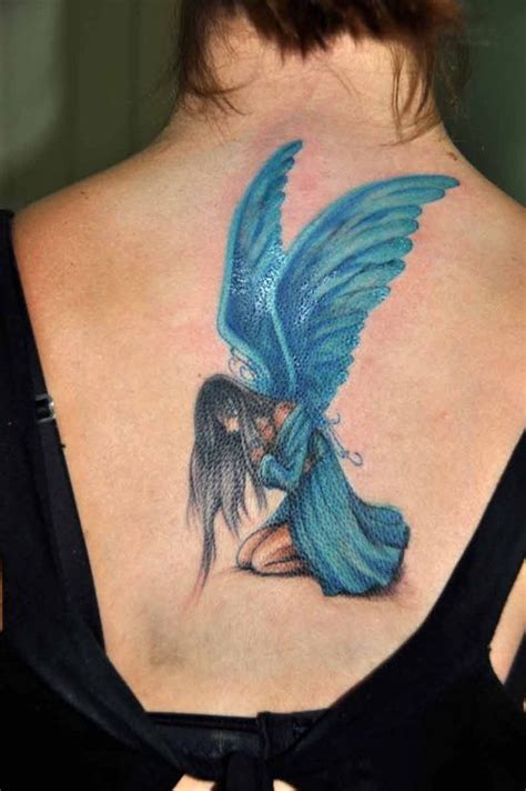 Hada Alas Azules Tatuajes Para Mujeres
