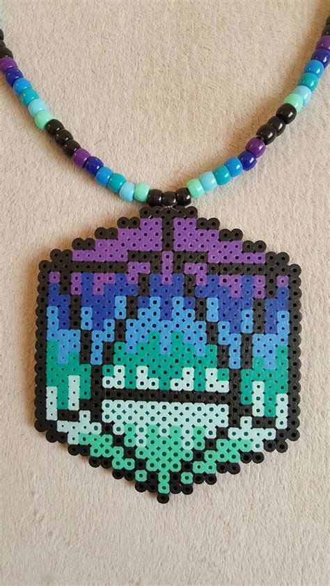 Odesza Kandi Perler Necklace Perler Bead Art Perler Beads Designs