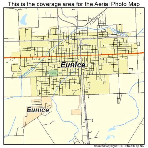 Aerial Photography Map Of Eunice La Louisiana