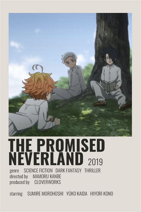 The Promised Neverland Poster By Cindy Anime Films Anime Titles