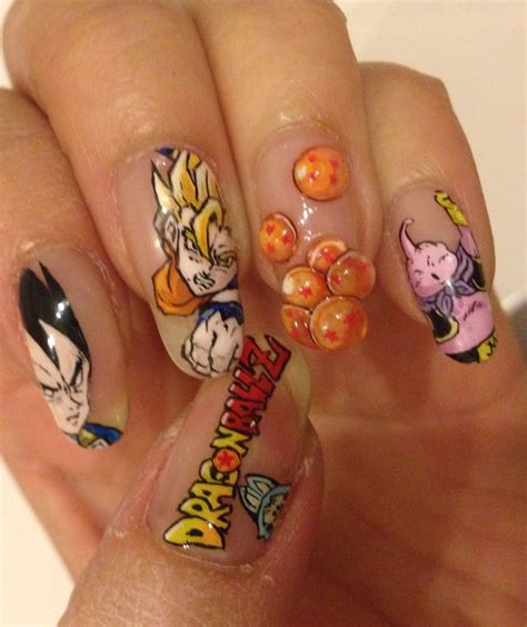 Dragon ball and saiyan saga : Dragon Ball Z nail art by ai suzuki | Nails | Pinterest