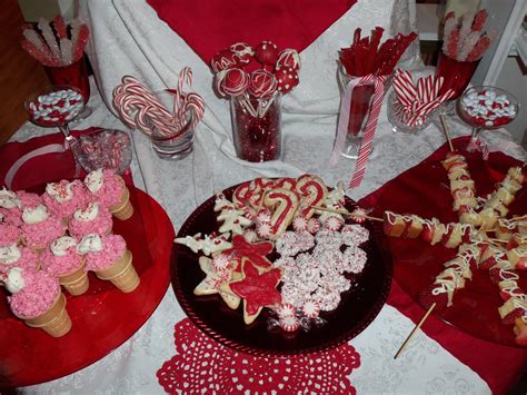 Christmas Candy Cane Dessert Table 2011 Candy Cane Dessert Christmas Treats Christmas Candy