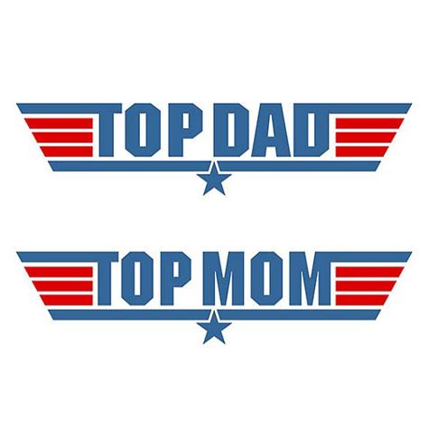 Download Top Dad Mom Cuttable Designs SVG, DXF, EPS use with Silhouette Studio & Cricut, Vector Art, H ...