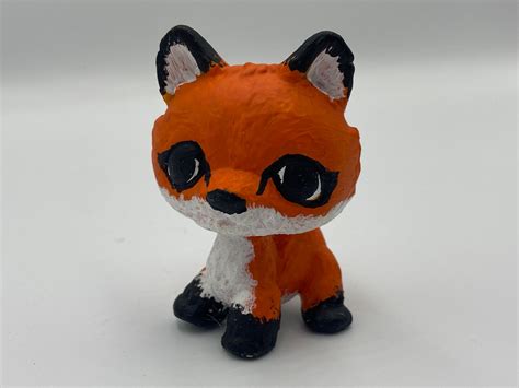Ooak Lps Littlest Pet Shop Repaint Art Doll Fox Etsy