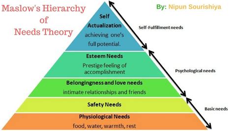 Maslows Hierarchy Of Needs Theory Motivational Theories Of Human