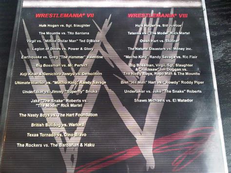 X WWF WWE Tagged Classics WRESTLEMANIA PPV Disc Set DVD PAL UK EBay