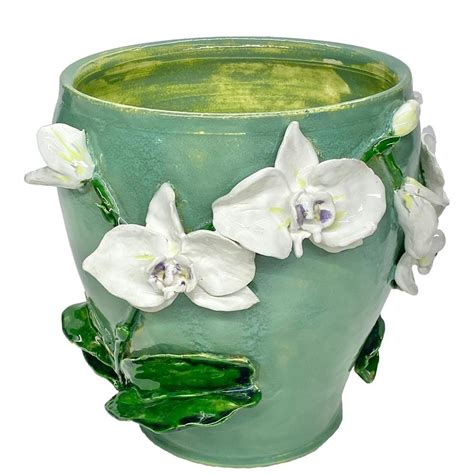 Handmade Ceramic Orchid Pot Handmade Ceramics Orchid Pot Handmade