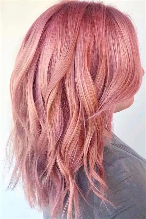 Rose And Coral Hair Google Search Rose Gold Hair Rose Hair Color Hair Color Rose Gold