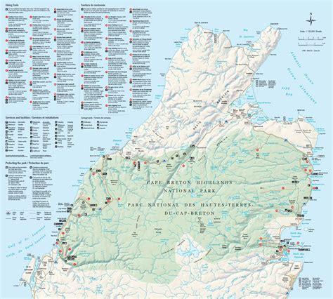 Nova Scotia Vacation National Parks Map Cape Breton Parks Canada