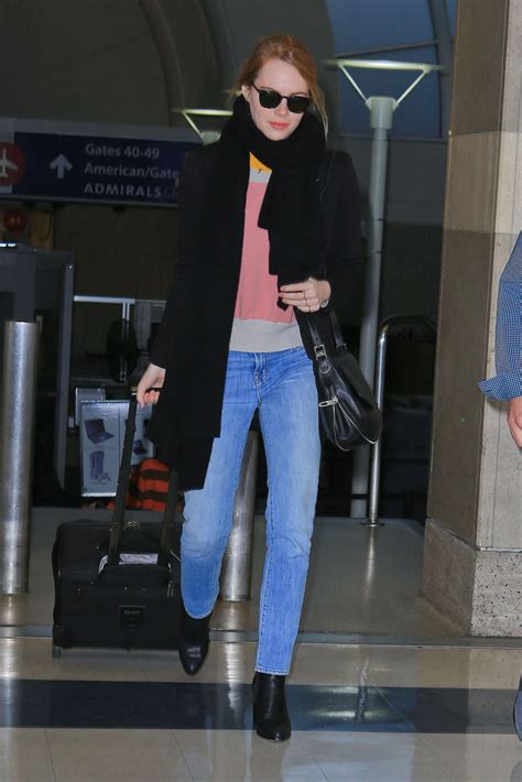 Emma Stone At Lax Airport 03 Gotceleb