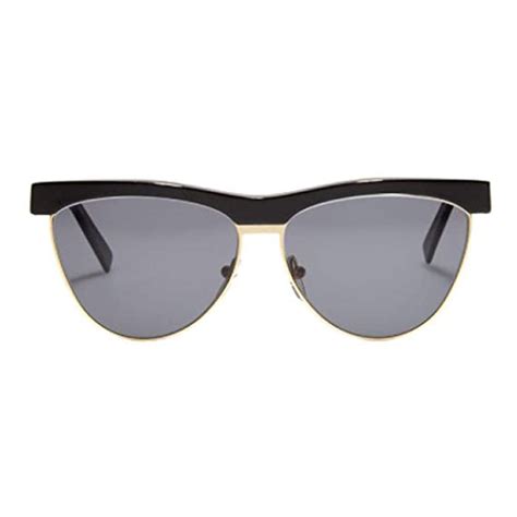 Bob Sdrunk LIZZIE-01 Unisex Black Cats Eye Frame Grey Lens Sunglasses ...