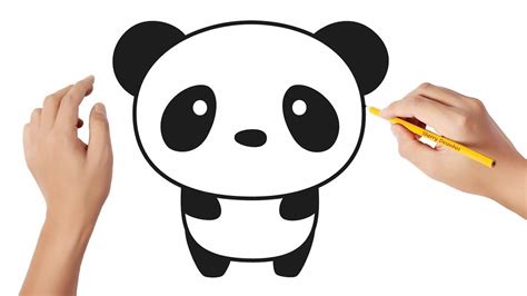 Como Desenhar Um Panda Kawaii Easy Drawings Dibujos Faciles