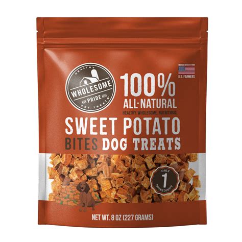 Wholesome Pride Sweet Potato Mini Bites Dog Treats 8 Oz Petco