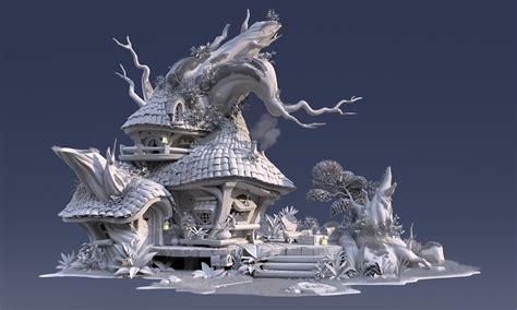 The Treehouse Creating 3d Environment Art Using Maya And Zbrush