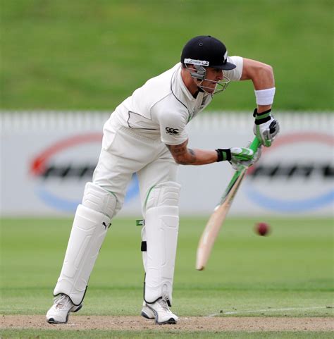 New Zealand's Brendon McCullum in action against Bangladesh at Seddon ...