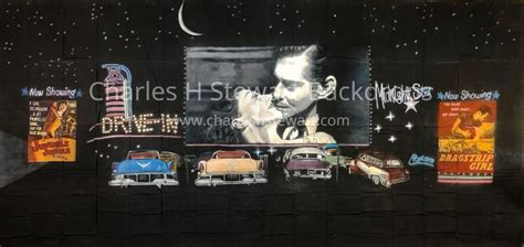 Drive In Movie Backdrop For Rent By Charles H Stewart