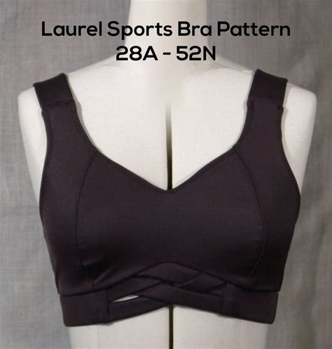 laurel sports bra pattern download sizes 40a 52n etsy bras bh patroon sport bh
