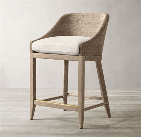 Rattan is essentially an organic material (vine) used for rattan bar stools have a more compact construction process than stools made from lumber pieces. Marisol Seagrass Slope Stool in 2020 | Woven bar stools ...