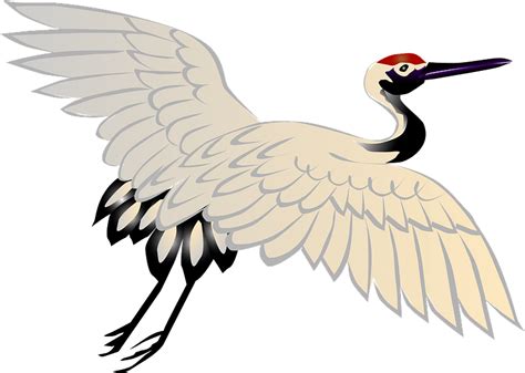 Red Crowned Crane Bird Clipart Free Download Transparent Png Creazilla