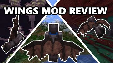 The Ultimate Wings Mod Minecraft Mod Review Youtube