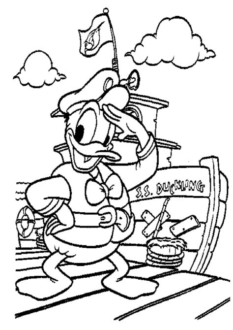 Donald Coloring Pages Coloring Home