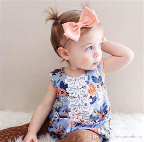 2021 2018 Newborn Baby Girl Clothes Cute Lace Floral Baby