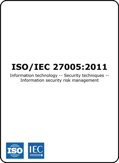 Iso27005 Iso 27005 Information Security Risk Management Isrm