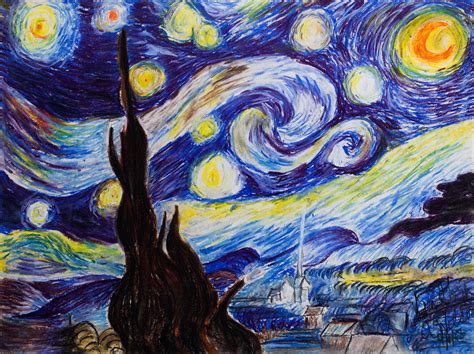 Starry Night 4761000 Here Is A Copy Of Van Goghs Starr Flickr