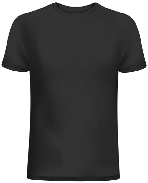 7427 Plain High Resolution Black T Shirt Template Png Photoshop File