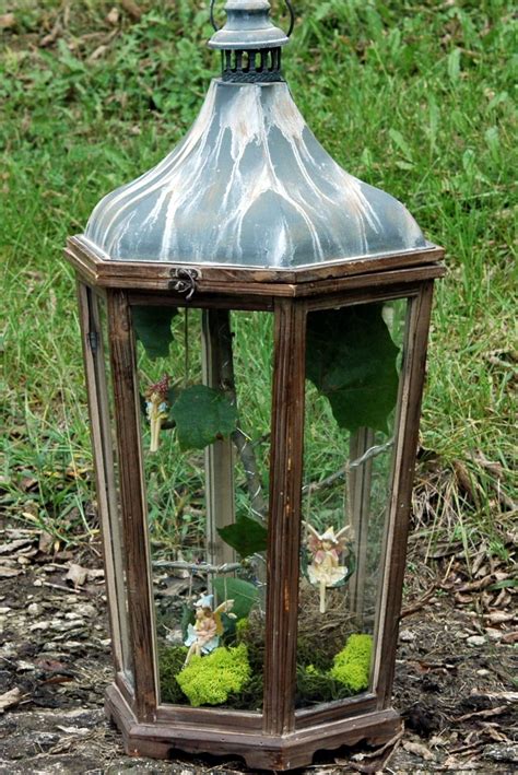 Swaying Petal Fairies In A Woodland Lantern Fairy Garden Supplies