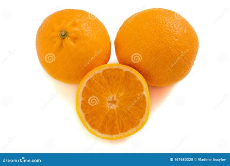 Oranges Isolated On A White Background Stock Photo Image Of Fruit