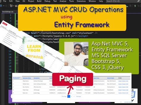 Entity Framework CRUD Operations In ASP NET MVC MSSQL Server Bootstrap Visual Studio