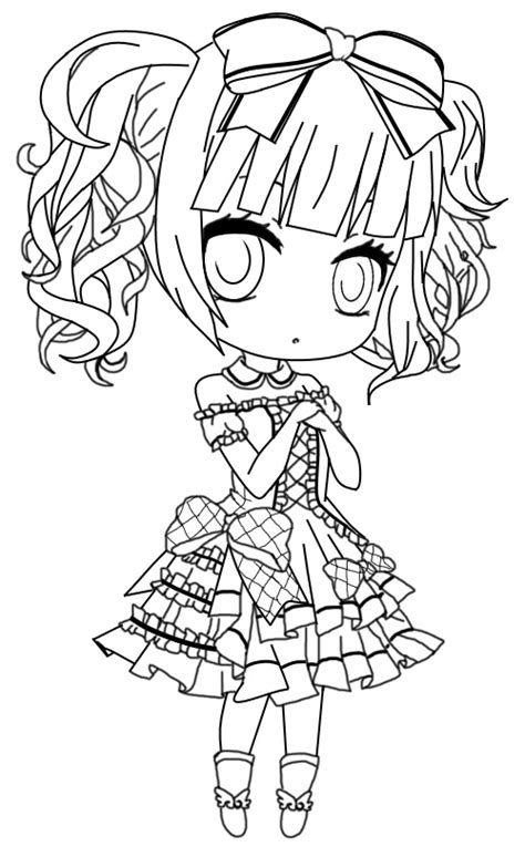 Gothic Lolita Lineart By Salamandershadow On Deviantart