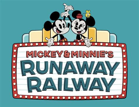 Disneyland Reveals New Mickey And Minnies Runaway Railway Logo Disney