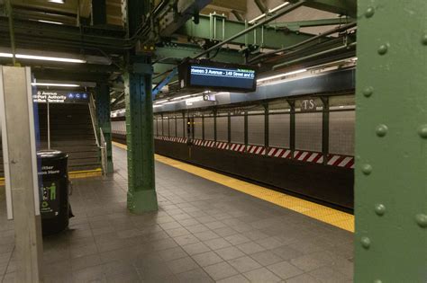 Dramatic Scenes Of An Empty Times Square Subway Station During